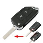 Citroen, Peugeot 2 gombos bicskakulcs átalakító elemtartós VA2 kulcsszárral