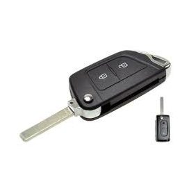   Citroen, Peugeot 2 gombos bicskakulcs átalakító elemtartó nélkül VA2 kulcsszárral