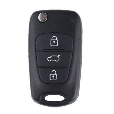 Hyundai,  KIA 3 gombos kulcsház HYN14 kulcsszárral