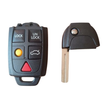 Volvo 5 gombos távirányítóház NE66 kulcsszárral