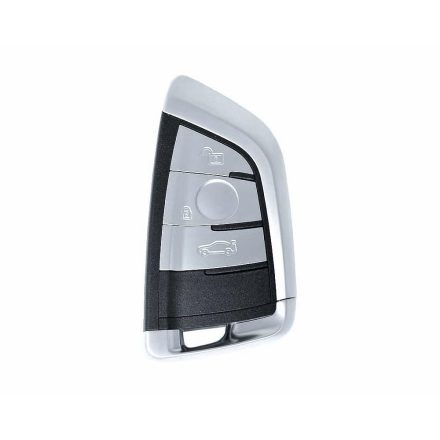 BMW Fem intelligens távirányítós kulcs 3 gombos, 434.63MHz,  fekete, króm