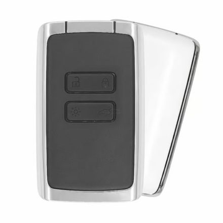 Renault Clio 5, Zoe, Captur 4, Kadjar, Arkana 2021-2026 intelligens távirányítós kulcs 4 gombos 433.92Mhz - fehér színű