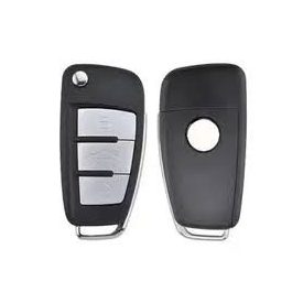   Keydiy KD univerzális távirányító kulcs 3 gombos Audi B02 ezüst gombos