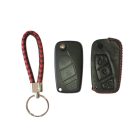 Bőr tok Fiat Flip távirányító kulcshoz 3 gombos FIA-B