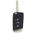 Volkswagen Seat Skoda 3 gombos kulcsház