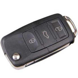   Volkswagen Skoda Seat 3 gombos távirányítóház HU66 kulcsszárral