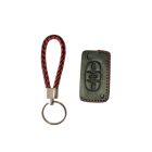 Bőr tok Peugeot távirányító kulcshoz 3 gombos