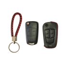 Bőr tok Opel Flip távirányító kulcshoz 2 gombos OP-C