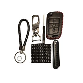   Bőr tok Volkswagen Flip MQB távirányító kulcshoz 3 gombos