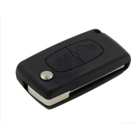   Citroen, Peugeot, Fiat, Toyota  2 gombos kulcsház NEM ELEMTARTÓS HU83 pengével