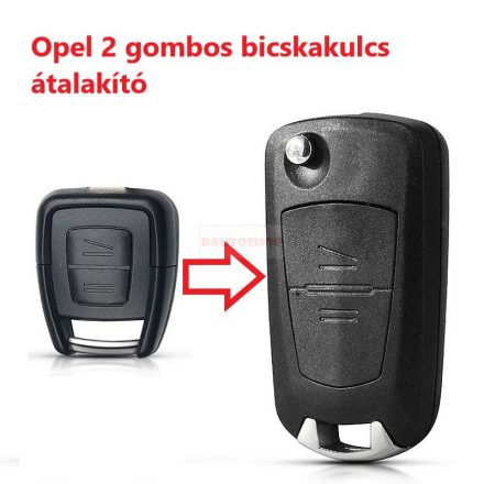 Opel 2 gombos bicskakulcs átalakító kulcsszár HU46 (balos)