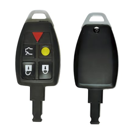 Volvo 5 gombos távirányítóház HU101 szervizkulccsal