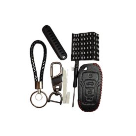 Bőr tok Ford Flip távirányító kulcshoz 4 gombos